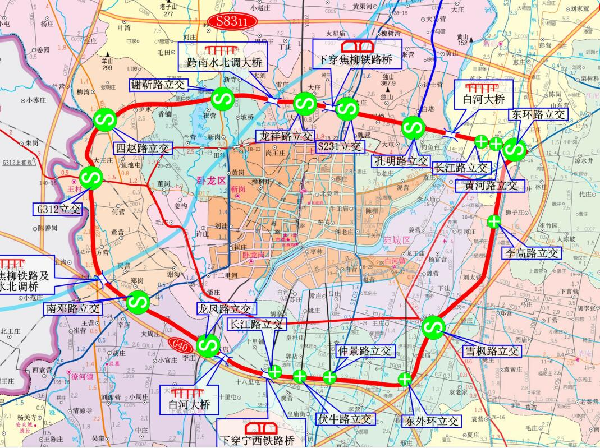 南陽市外環(huán)路位置